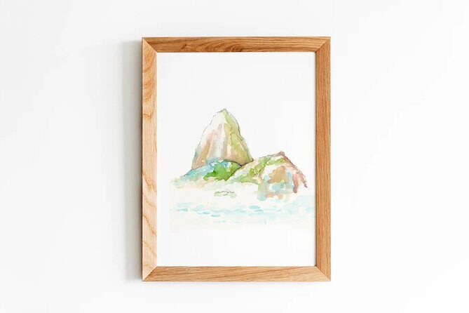 1-hour Watercolor Class with a View of Sugarloaf Mountain - What You Can Paint Besides Sugarloaf