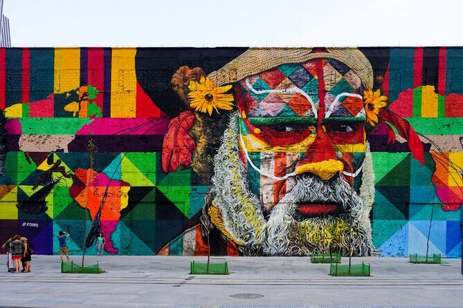 AquaRio, Museum, Boulevard Olimpico, Ferris Wheel, Transport and Tourism Guide. - Eduardo Kobra’s Kobra Etnias Mural for Quick Olympic Photo Wins
