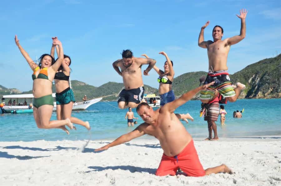 From Rio: Arraial do Cabo - The Brazilian Caribbean Daytrip - Swim and underwater time: Praia do Farol and the Gruta Azul cave with jellyfish