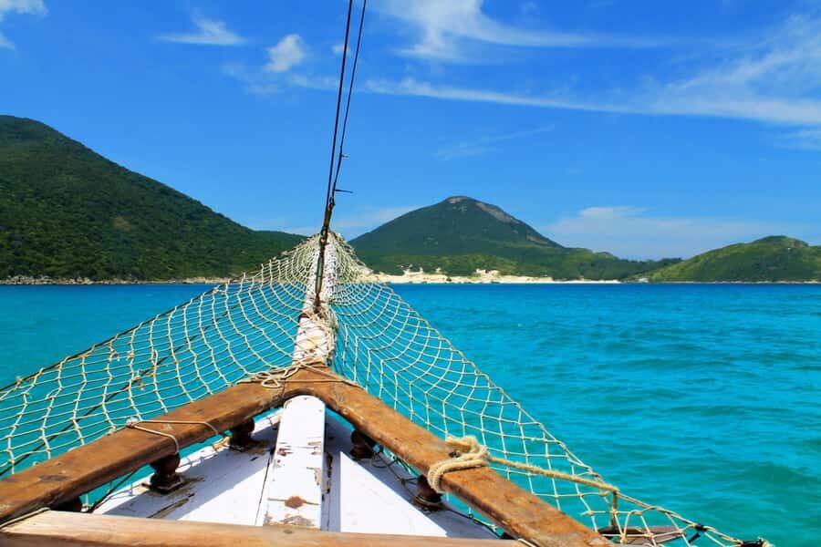 From Rio: Arraial do Cabo - The Brazilian Caribbean Daytrip - The 3-hour drive to Praia dos Anjos, then the 120-person schooner day