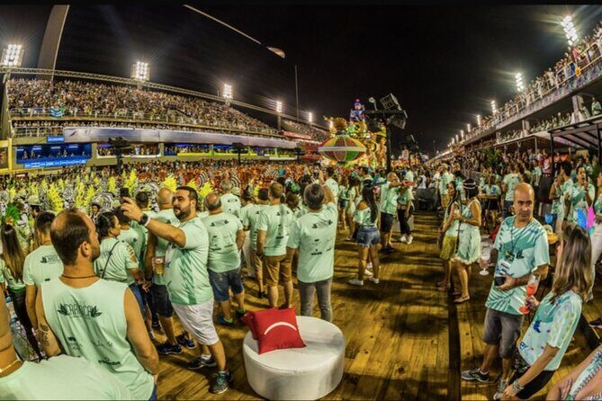 Rio Carnival Parade from a Prime Box – With Shuttle, Tour Guide, Food & Drink - What You’re Paying for: Box Access, Open Bar, and Time Saved