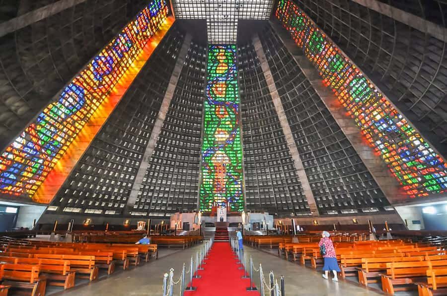 Rio de Janeiro: 6-Stop Highlights of Rio with Lunch - Metropolitan Cathedral: Stained Glass and a Much-Needed Breather