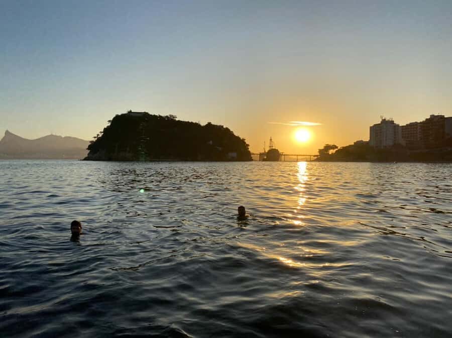 Rio de Janeiro: Boat Tour - Sunset with Beer - Praia Vermelha to Copacabana: catching the coastline before the crowds