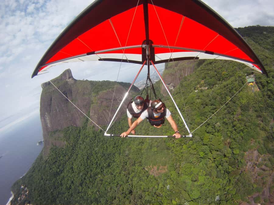 Rio de Janeiro: Hang Gliding Adventure - Video footage: getting a Rio keepsake without juggling your phone
