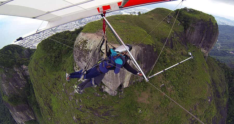 Rio de Janeiro: Hang Gliding or Paragliding Flight - From the ramp at Pedra Bonita: the first minutes are the real wow