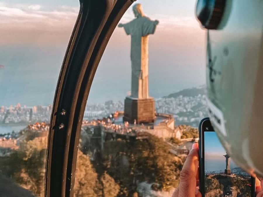 Rio De Janeiro Helicopter Flight Tour - Entering Helicentro do Pontal and getting ready for takeoff