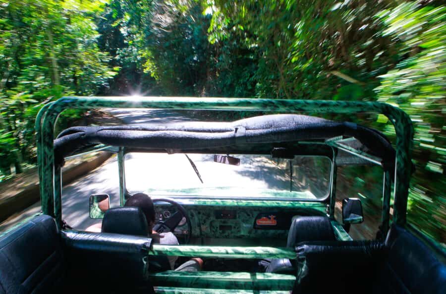 Rio: Half-Day Jeep Tour at Floresta da Tijuca - São Conrado Beach hand-gliders: a fun end to the jungle day