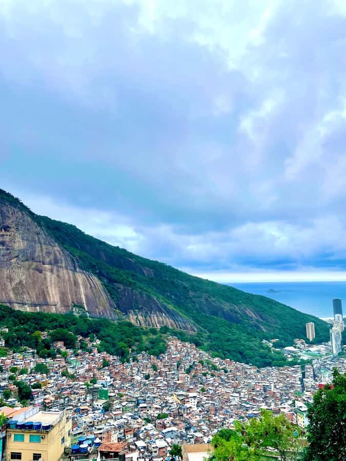 Vidigal Favela Tour - Vidigal from the first uphill start: Praça do Vidigal to the ridge